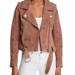 Blank NYC Tan Suede Leather Jacket